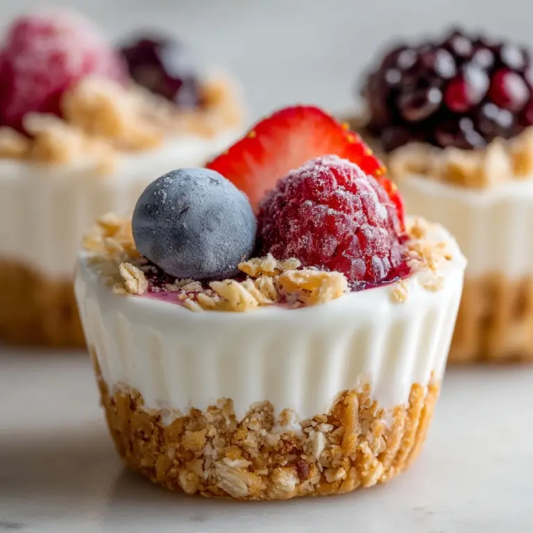 Frozen Yogurt Granola Cups Recipe