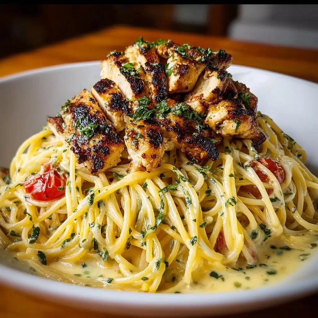 n Spaghetti with Garlic Mozzarella Sauce Recipe - Recipe Image