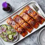 Sticky Hoisin Salmon with Cucumber Vinegar Recipe