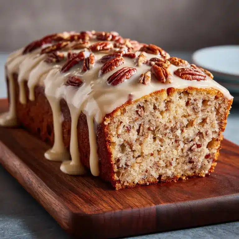 Butter Pecan Cake Loaf with Cream Cheese Icing! Recipe