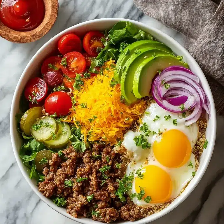 High-Protein Cheeseburger Bowls Recipe