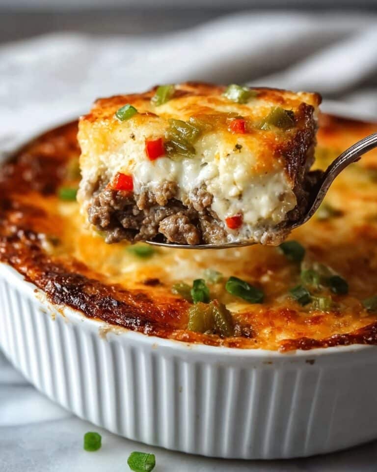 Low Carb Philly Cheesesteak Casserole Recipe