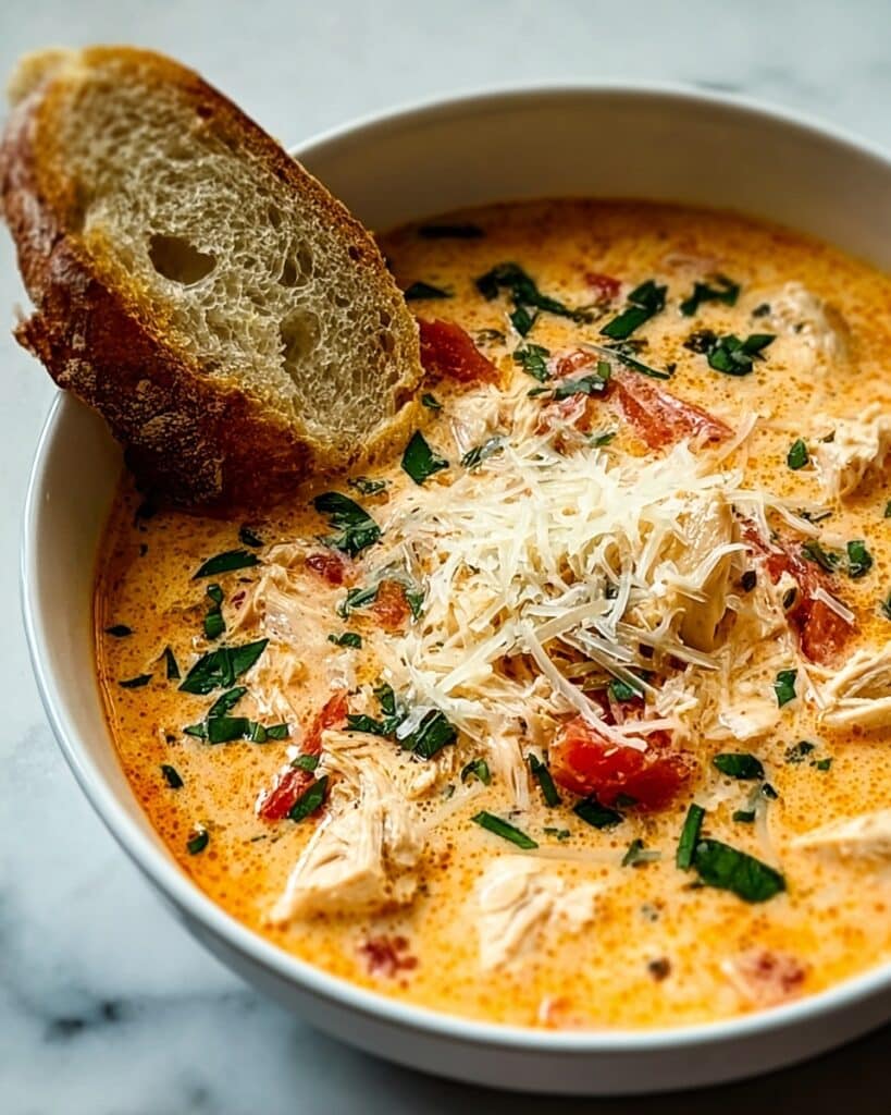 Creamy Chicken Parmesan Soup Recipe