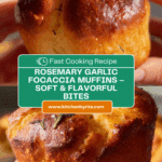 Rosemary Garlic Focaccia Muffins Recipe