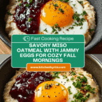 Savory Miso Oatmeal with a Jammy Egg Recipe