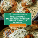 Mozzarella Chicken in Basil Cream Sauce Recipe