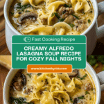Creamy Alfredo Lasagna Soup Recipe