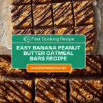 Easy Banana Peanut Butter Oatmeal Bars Recipe