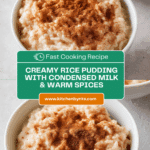 Rice Pudding with Condensed Milk Recipe
