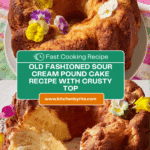 Old Fashioned Melt In Your Mouth Sour Cream Pound Cake Recipe