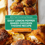 Lemon Pepper Baked Chicken Thighs Recipe