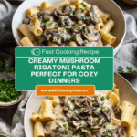 Creamy Mushroom Rigatoni Recipe