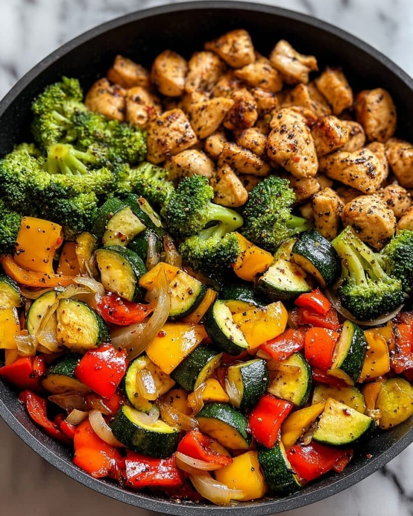 Healthy Chicken and Vegetables Skillet Recipe
