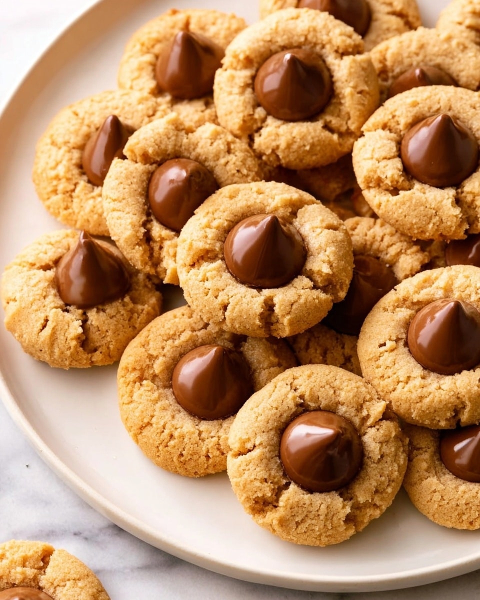 The image shows small round cookies with different toppings on a white rectangular plate set on a white marbled surface. Nine cookies have a smooth beige base layer with two types of decorations: some have a pointed dark brown chocolate piece in the center, while others have a tall, textured green frosting layer shaped like a Christmas tree, decorated with small red, yellow, and orange spherical sprinkles and topped with a tiny yellow star. The cookies are evenly spaced, with extra colorful sprinkles scattered lightly around the plate area. Photo taken with an iphone --ar 4:5 --v 7