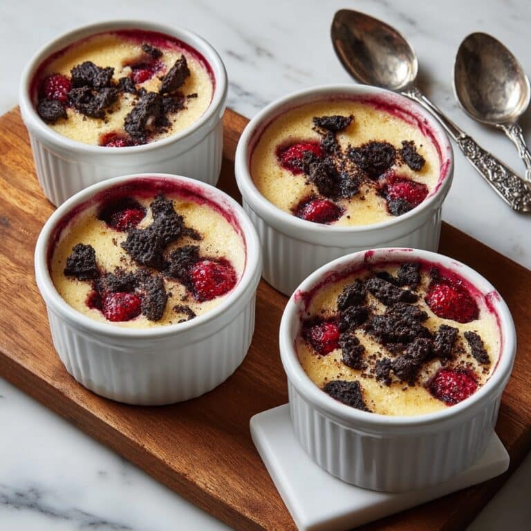 High Protein Cottage Cheese Cheesecakes with Oreo and Raspberry Topping Recipe