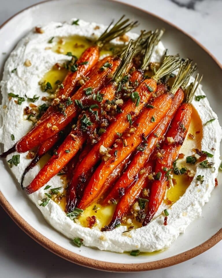Roasted Carrots with Whipped Ricotta and Hot Honey Recipe