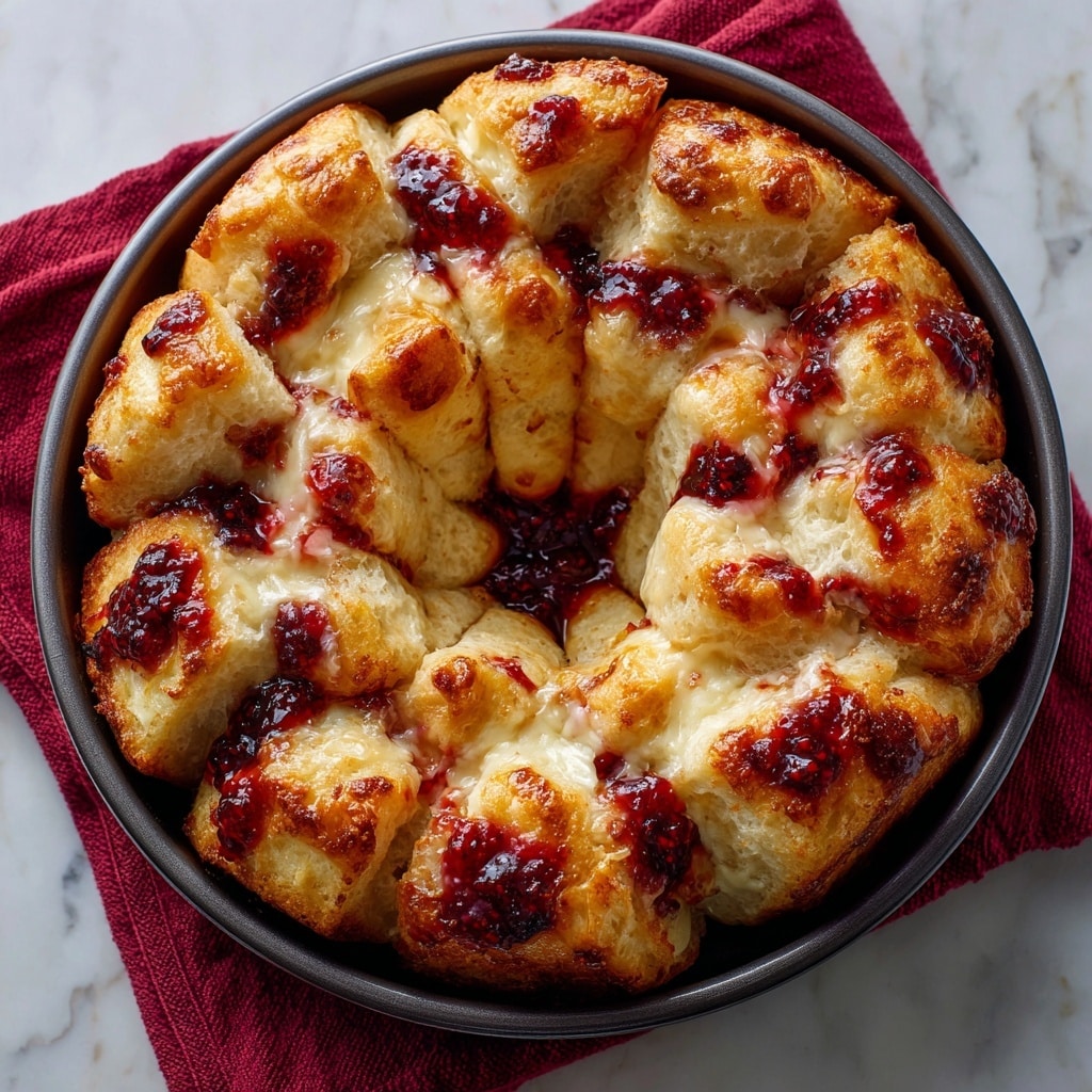 Easy Cranberry and Brie Holiday Pull-Apart Bread Recipe