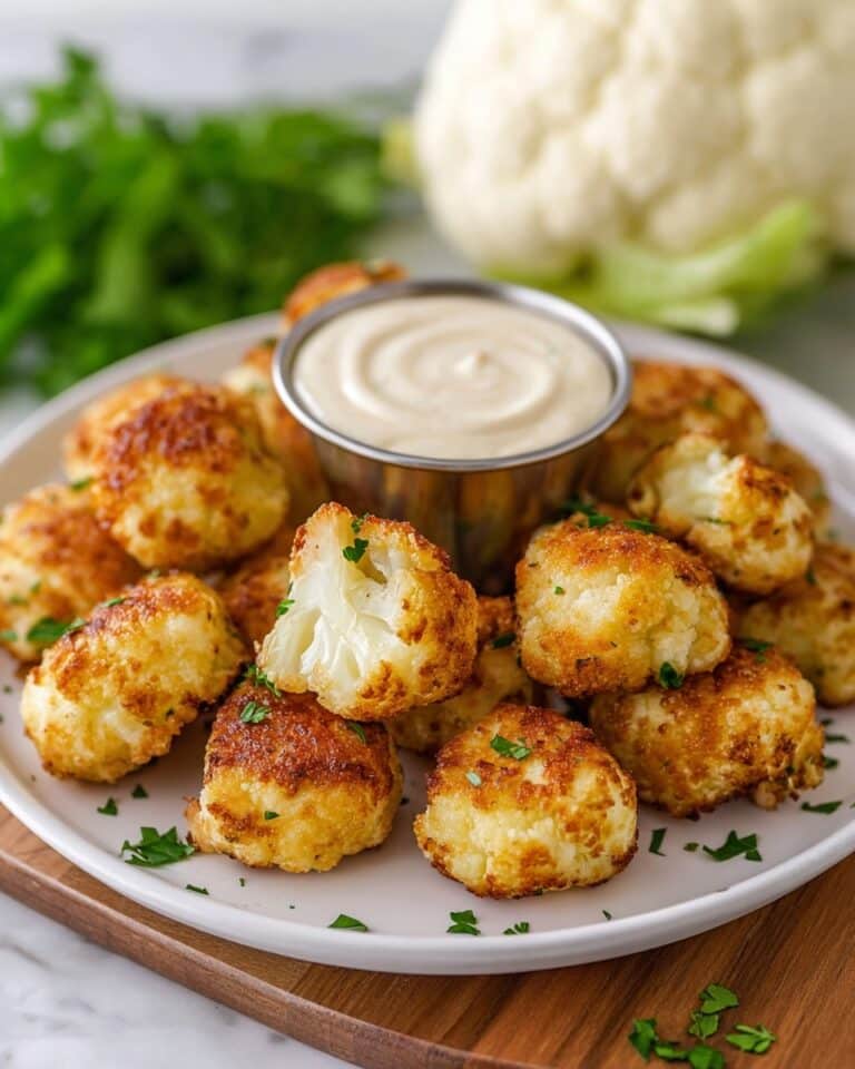Quick & Easy Cauliflower Tots with Cottage Cheese Recipe