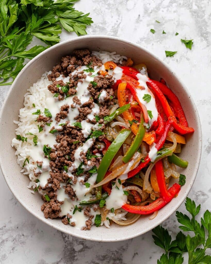 Philly Cheesesteak Bowl Recipe