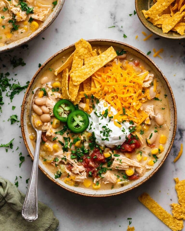 Easy White Chicken Chili Recipe (Stovetop or Crockpot) Recipe