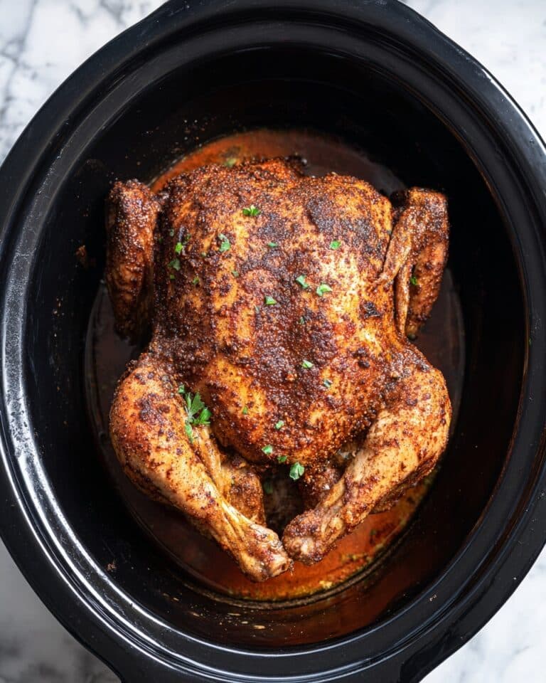 Slow Cooker Whole Chicken with Perfectly Spiced Rub Recipe