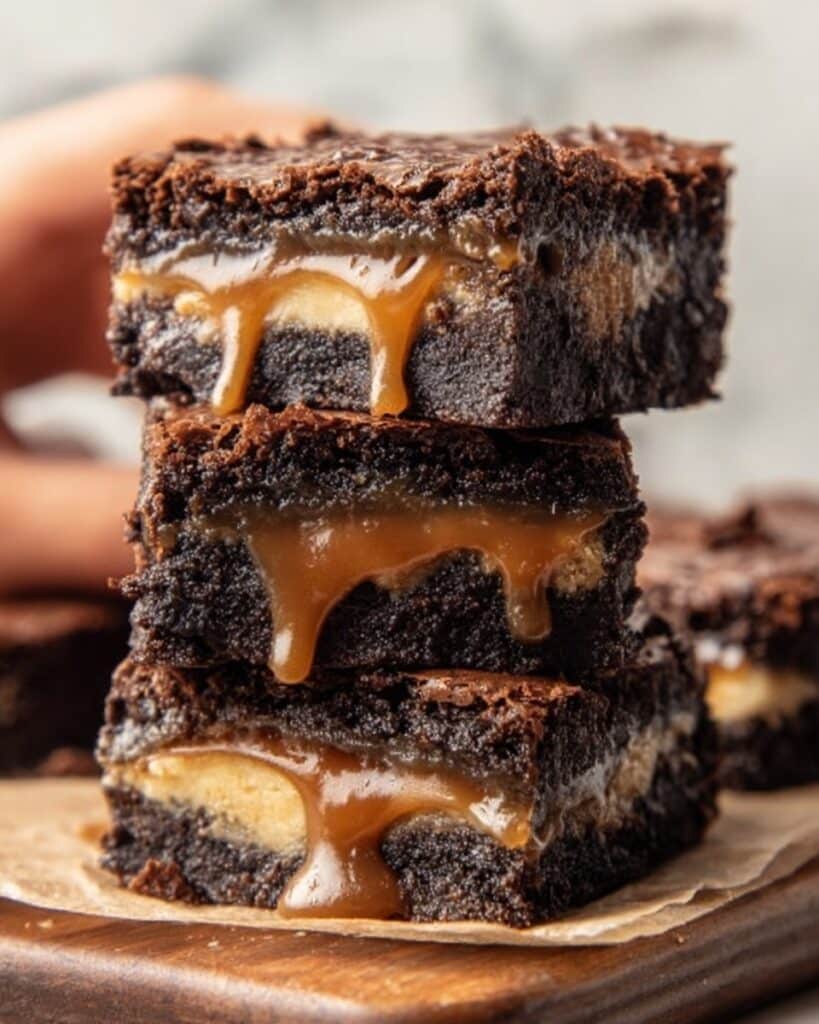 Caramel Cream Brownie Bars Recipe