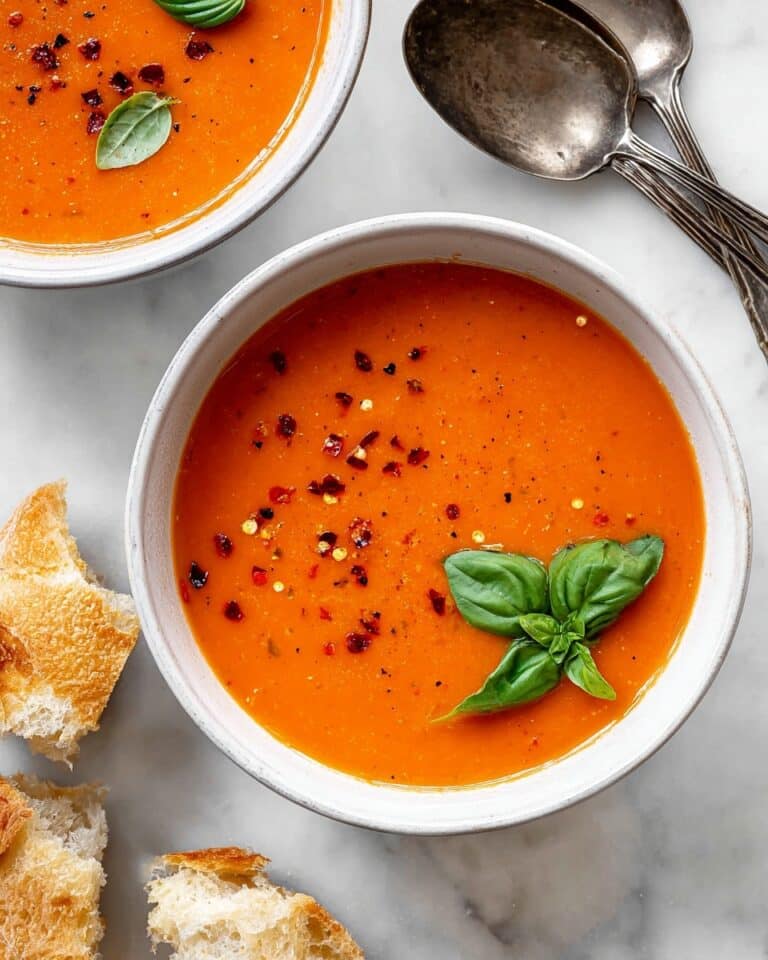 Creamy Vegan Tomato Basil Soup Recipe