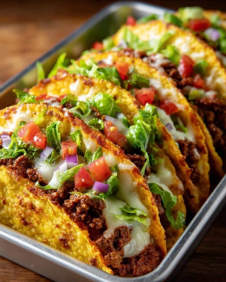 Oven-Baked Cheesy Tacos (Crispy & Loaded) Recipe