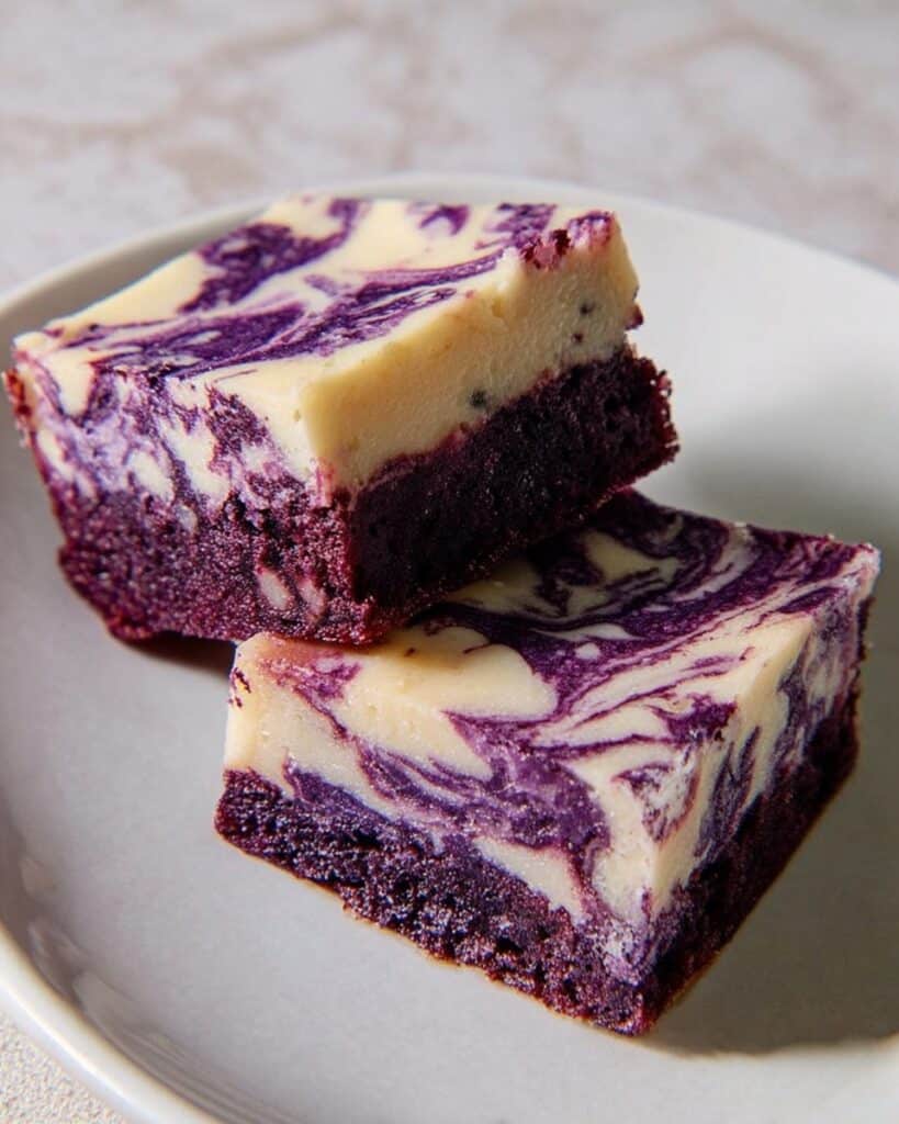 Ube Cream Cheese Brownie Recipe