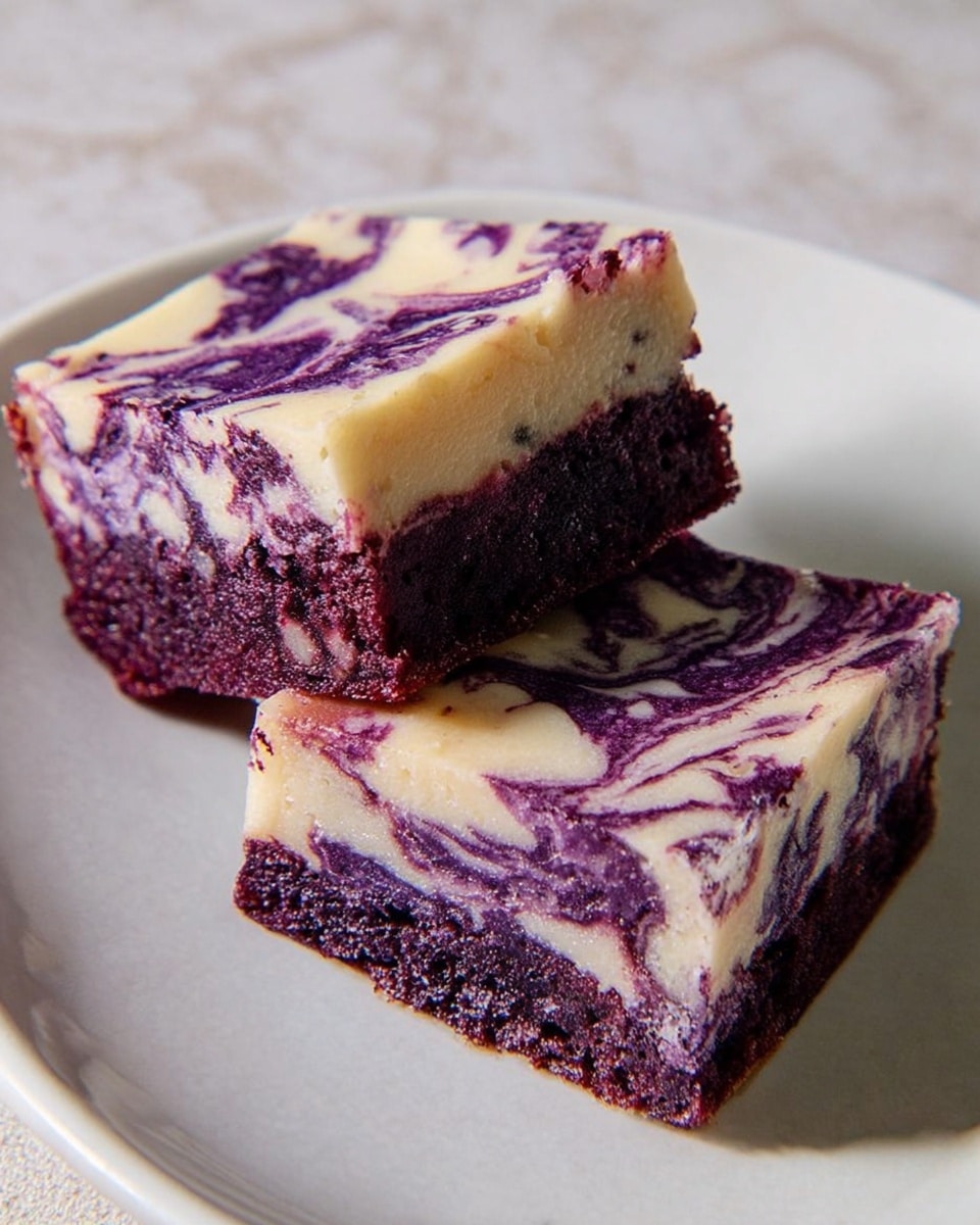 Ube Cream Cheese Brownie Recipe