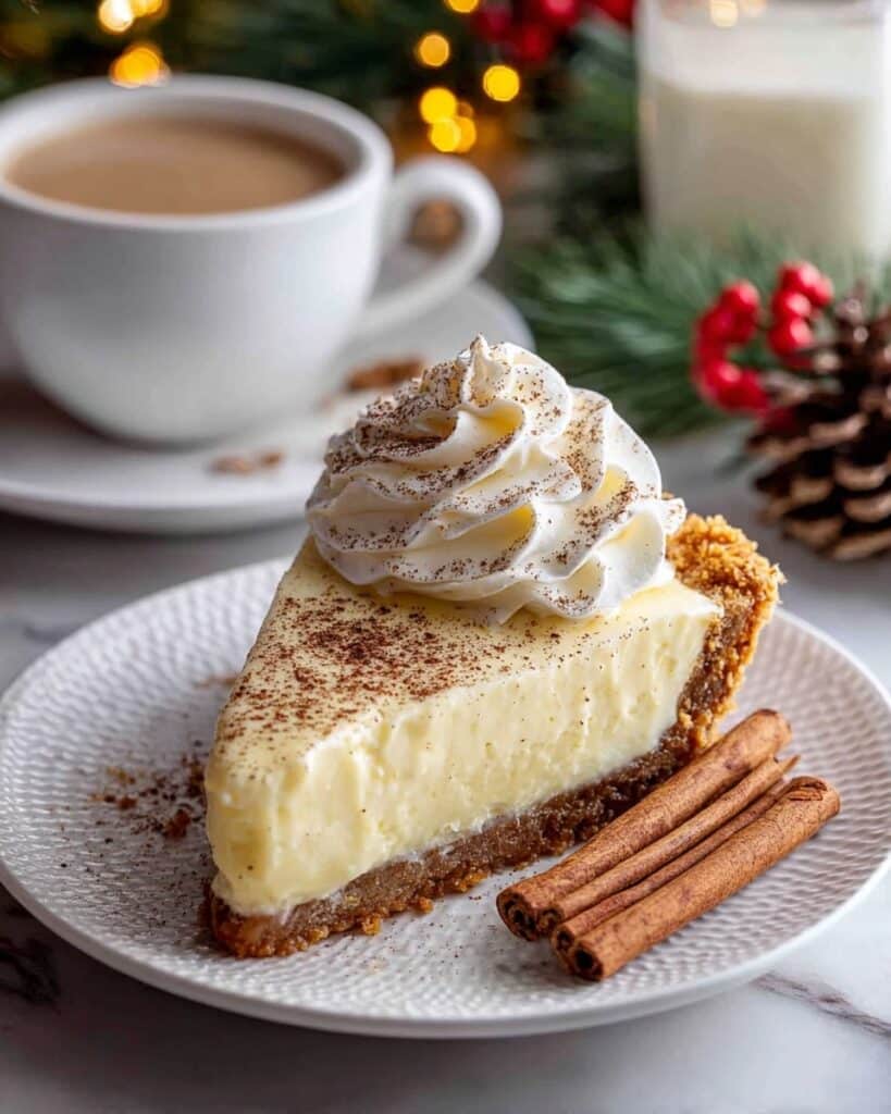 Christmas Eve Cinnamon-Vanilla Custard Pie – Creamy Holiday Dessert Magic Recipe