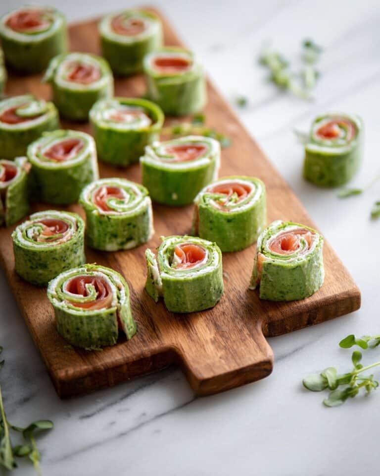 Smoked Salmon Spinach Wrap Pinwheels Recipe