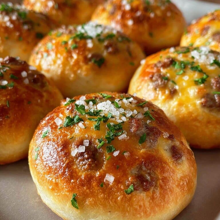 Garlic Parmesan Cheeseburger Bombs Recipe