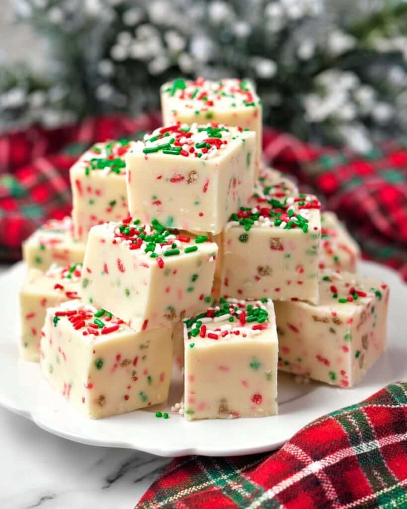 Sugar Cookie Christmas Fudge Recipe