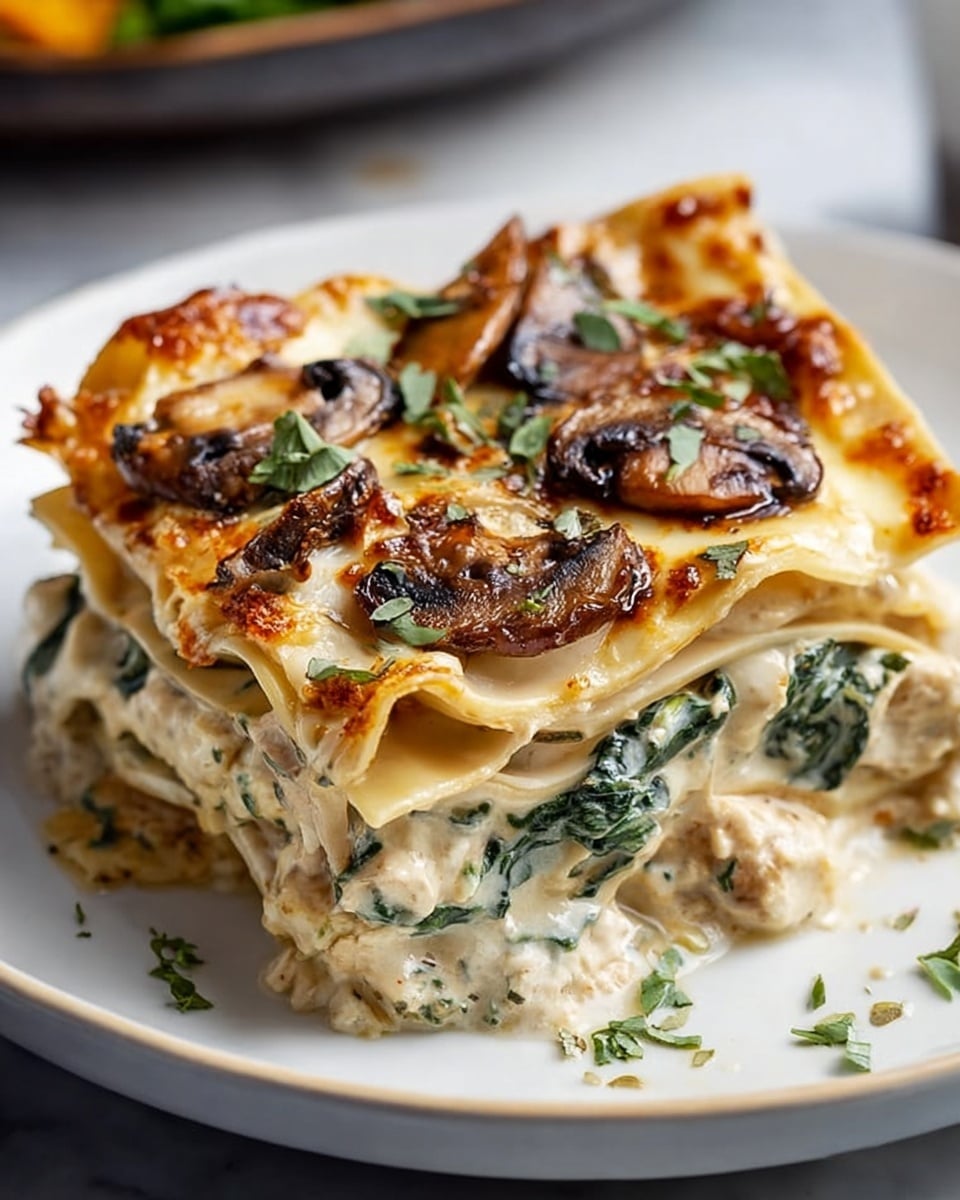 The image shows a baked lasagna in a clear glass square dish. The top layer is covered with a thick red-brown meat sauce sprinkled evenly with light white grated cheese. Below the sauce, the edges of pale yellow pasta sheets can be seen pressed against the sides of the dish. The dish is placed on a white marbled surface next to a white bowl with a colorful blue and green pattern filled with more grated cheese, and a silver fork and knife are beside the bowl. A blue and white patterned cloth is underneath the left side of the dish. Photo taken with an iphone --ar 4:5 --v 7
