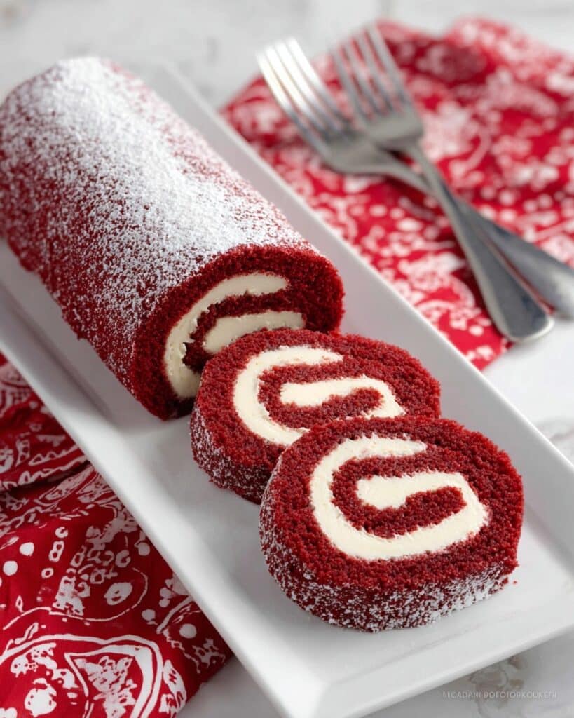 Red Velvet Cake Roll Recipe