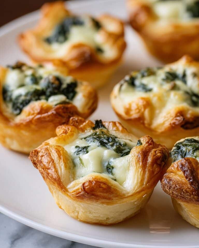 Spinach Dip Bites – Cheesy, Buttery, and Irresistible Recipe