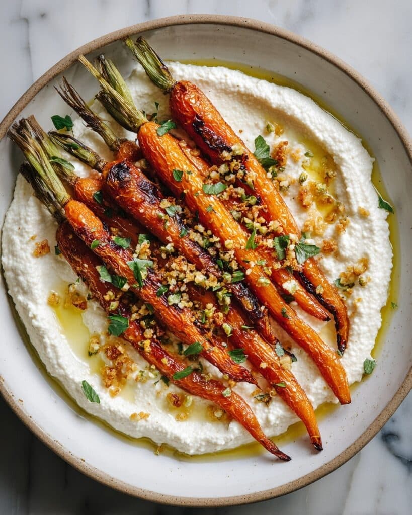 Roasted Carrots with Whipped Ricotta & Hot Honey Recipe