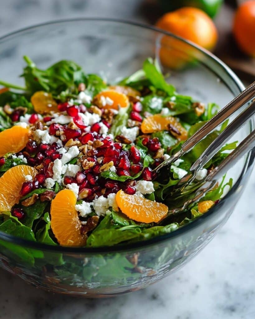 Christmas Salad with Citrus, Pomegranate, Feta, and Candied Pecans Recipe