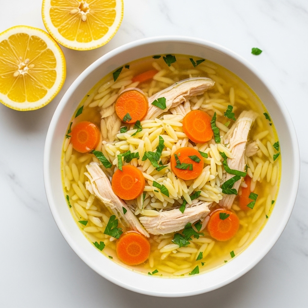 Lemon Chicken Soup with Orzo Recipe