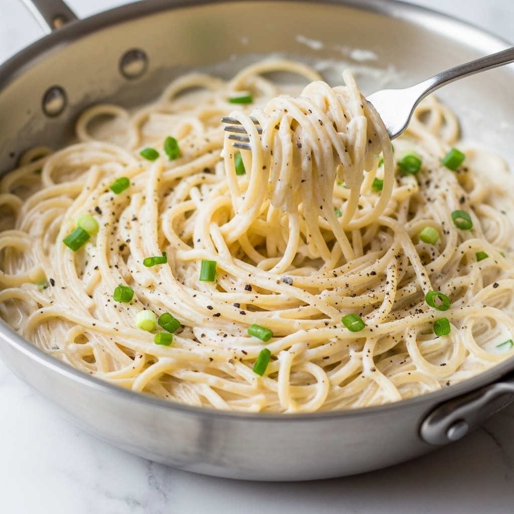 Four Cheese Garlic White Cream Pasta Sauce Recipe