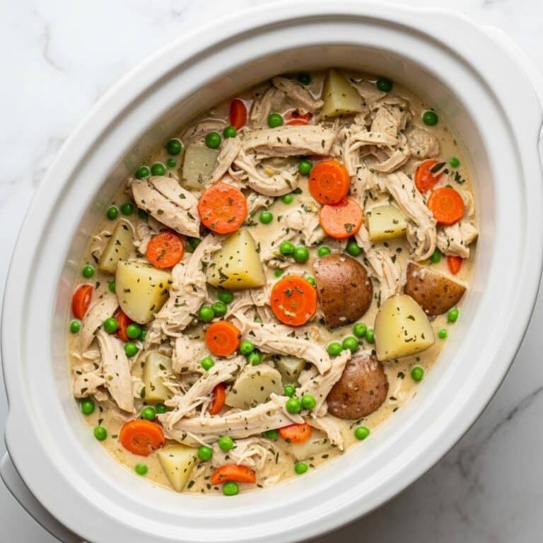 Slow Cooker Garlic Parmesan Chicken Stew Recipe