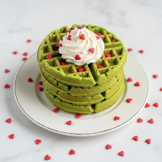 Grinch Waffles Recipe