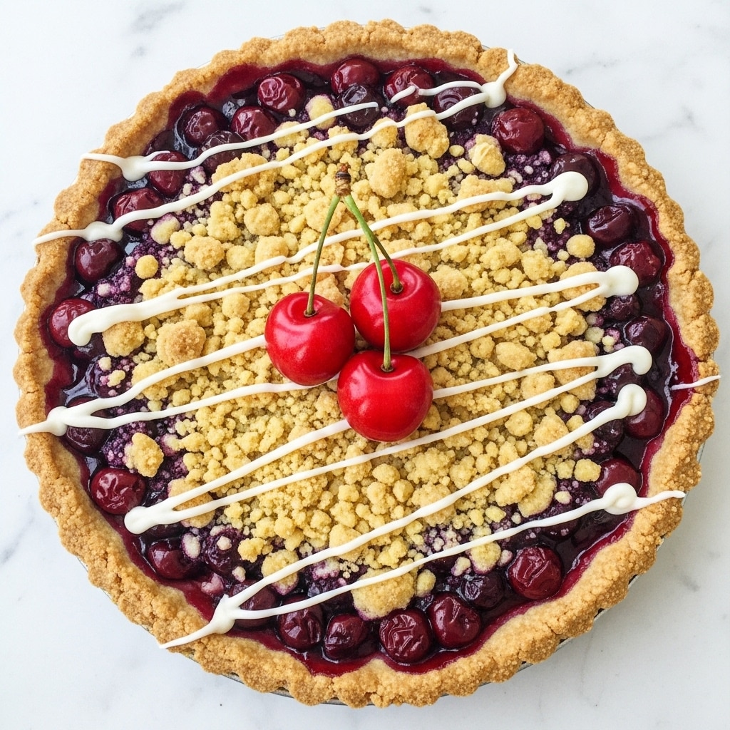 Cherry Vanilla Shortbread Tart Recipe