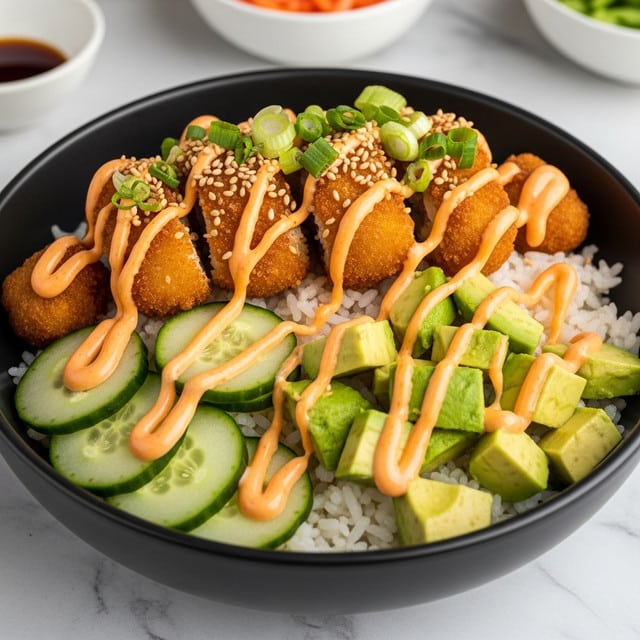 Vegetarian Crunchy Roll Bowls Recipe