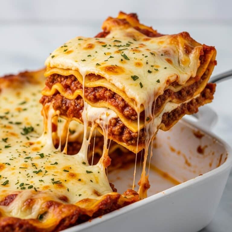 Easy No-Boil Lasagna Recipe with Ground Beef and Italian Sausage Recipe