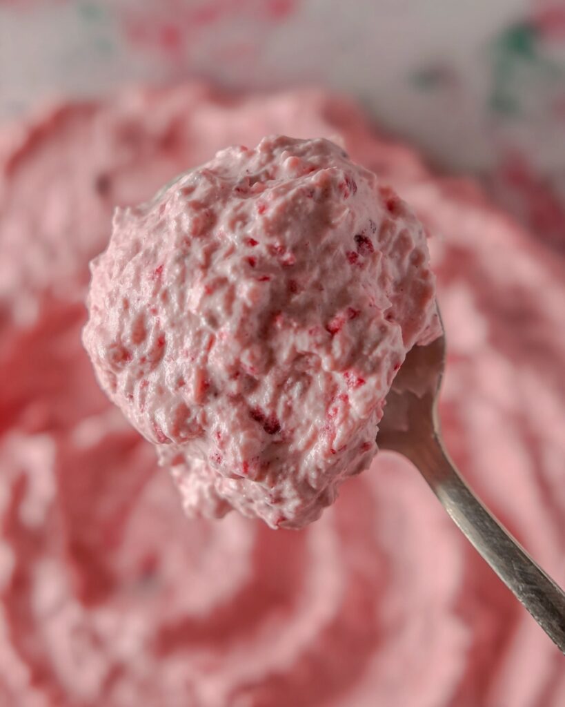 Old Fashioned Strawberry Jello Salad with Cottage Cheese, Pineapple, and Pecans Recipe