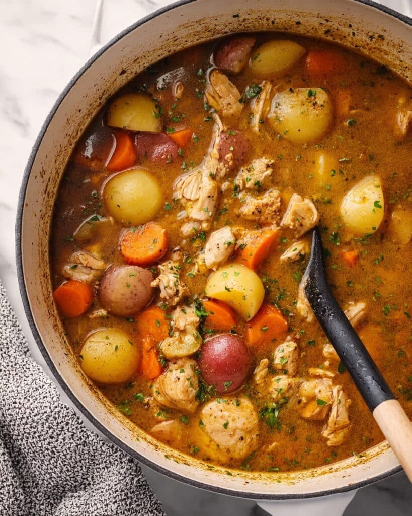 Hearty Chicken and Vegetable Stew with Potatoes Recipe