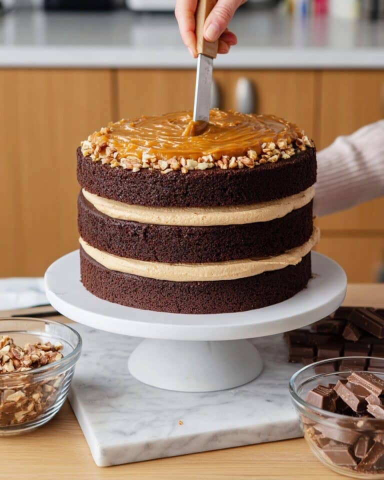 Chocolate Snickers Cake Recipe