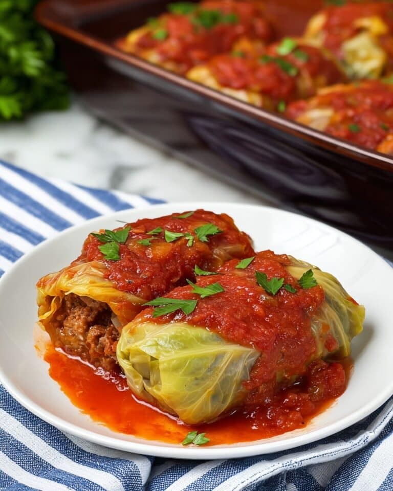 Hearty Beef and Rice Cabbage Rolls Recipe